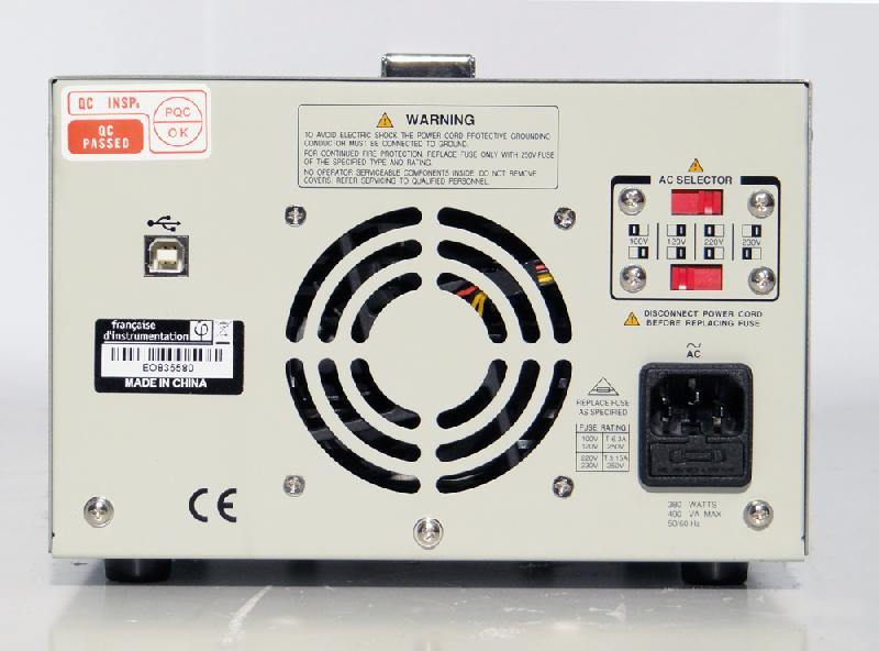 FI1523 - Alimentation numérique 2 voies programmables, 30 V / 3 A, 180 W, écran LCD et interface USB_2