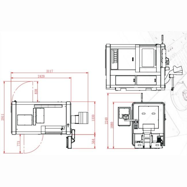 Tour CNC horizontal à banc incliné QUICKTECH - MINIMAX S20 - multiaxes pour pièces complexes_2