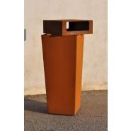 James Bond - Poubelle publique Magourban - 48 kg - GRC et fer peint, finition lisse_2