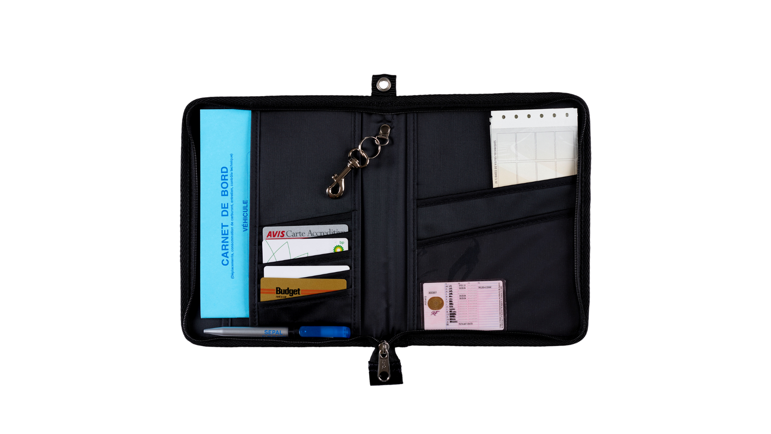 Porte-documents véhicule A5 en simili cuir - Référence : 00PDVA5SC9_2