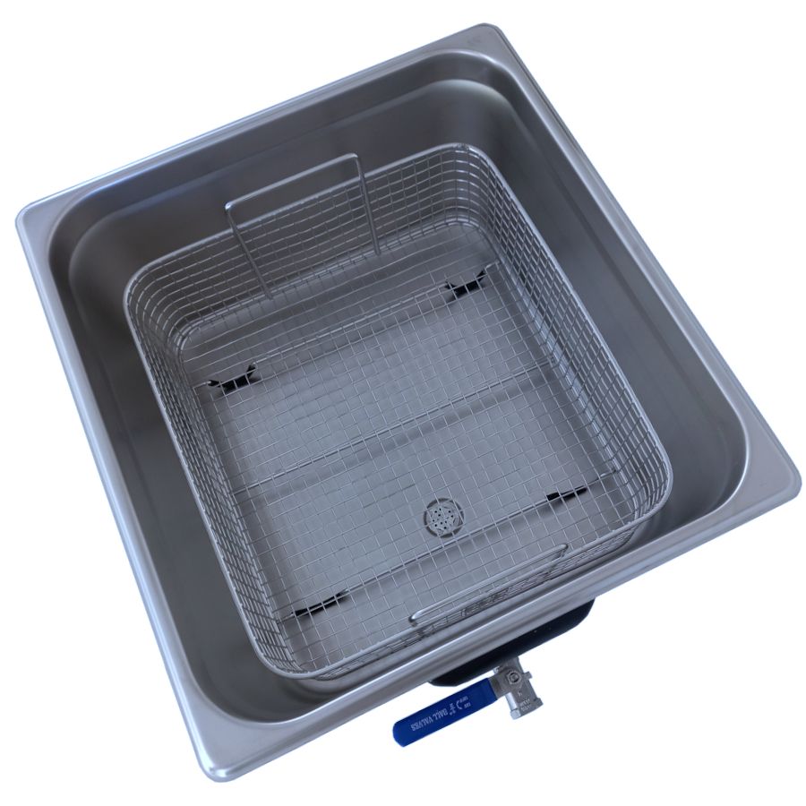 Bac ultrason industriel 15L - Nettoyage petites pièces mécaniques - DELTA ECO M-1540_2