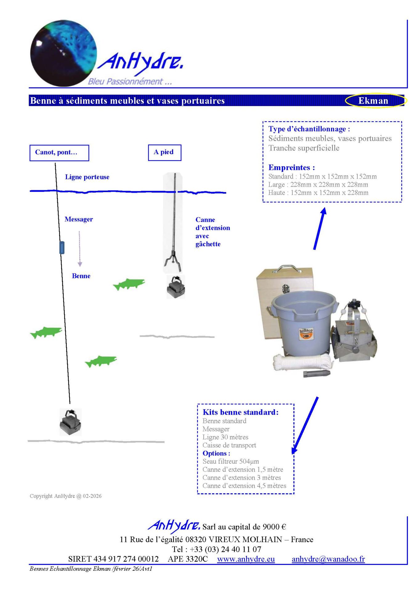 Bennes à sediments ekman, vanveen, ponar, petersen, shipeck, boxcorer_2