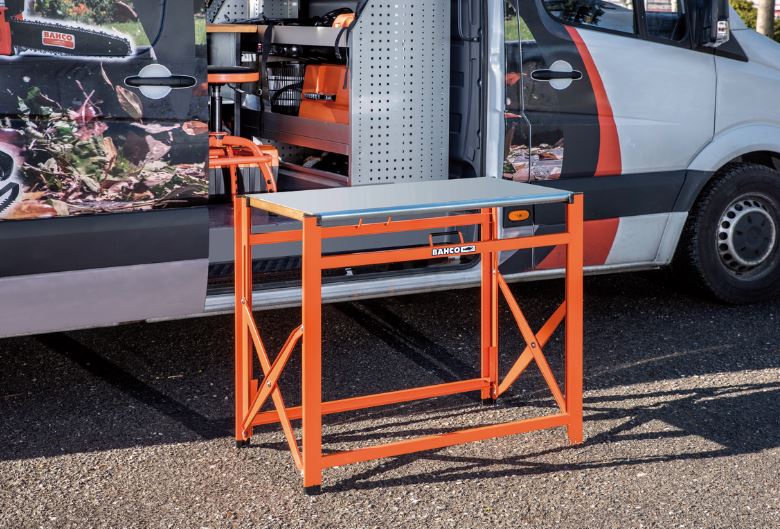 Établi pliable robuste en acier galvanisé - 840 mm x 510 mm x 970 mm - 1495FWB097TS_2