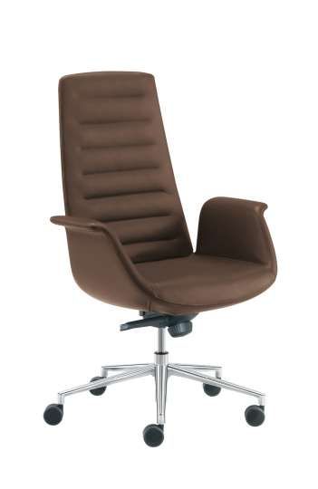 Siège ergonomique pour bureau en cuir Florida disponible en plusieurs couleurs