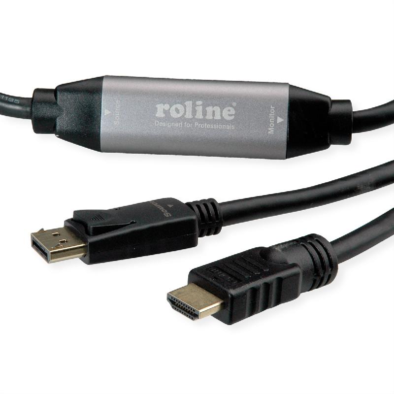 Roline câble displayport dp - uhdtv, m/m, noir, 7,5 m_2