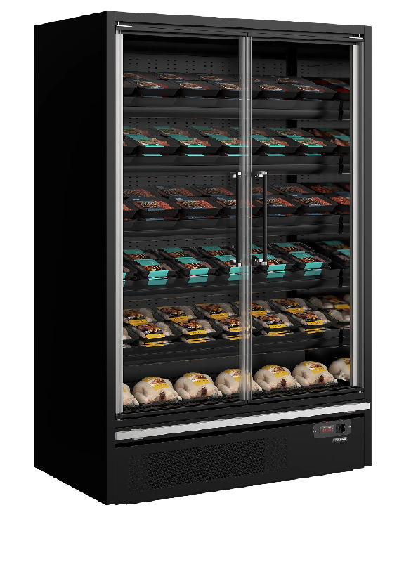 Vitrine réfrigérée pour supermarché Galaxy+ GP14FGD Black L1330mm 42275 TEFCOLD_2