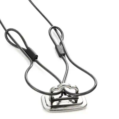 Fente de verrouillage de sécurité pour ordinateur portable en acier - Large_2