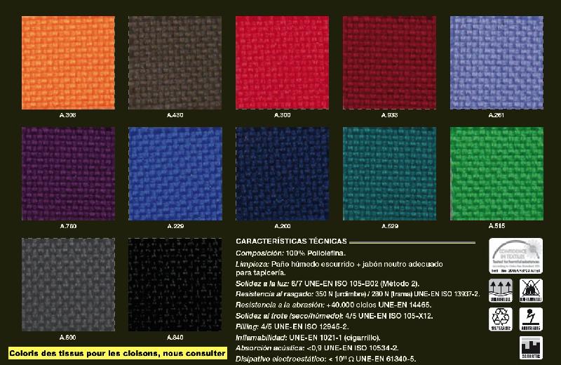 Bureaux call center version droite avec séparation mixte - Mobel Linea. - Blanc, 100_2