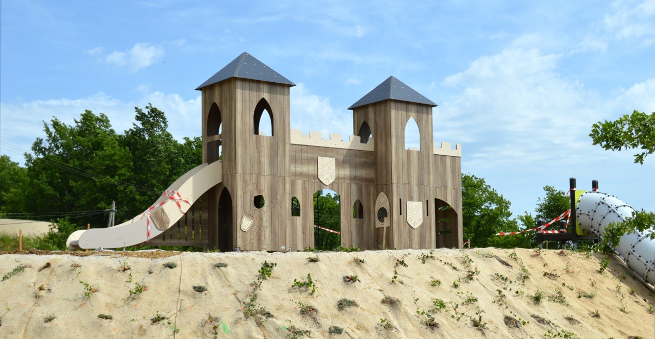 Structure multi-activités métallique forteresse - 1kasp0020-c - Ludoparc - 3 tours avec ossature inox, planchers à 150 cm_2