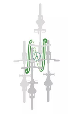 Support vélos et trottinettes VelSpir 3 - 3 à 4 places - gain de place, multi-usages, sécurisé, fabriqué en France_2