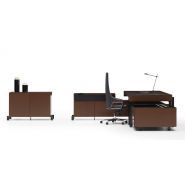 Theo - Bureau de direction - Bürotime - Bois naturel - Design inspiré du mouvement De Stijl_2