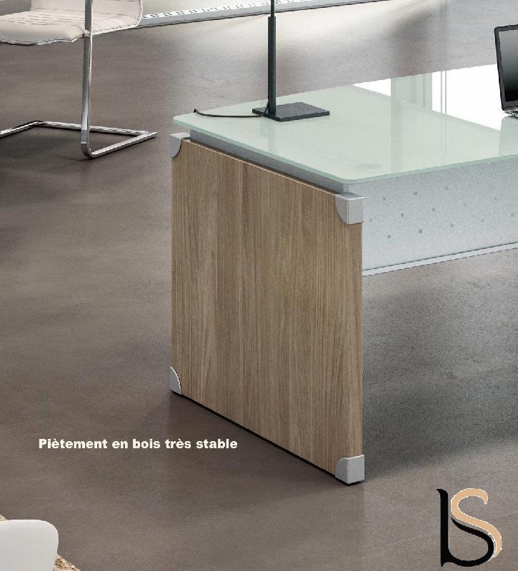 Bureau de direction en verre X time avec retour  - Quadrifoglio. - 239, Droite_2