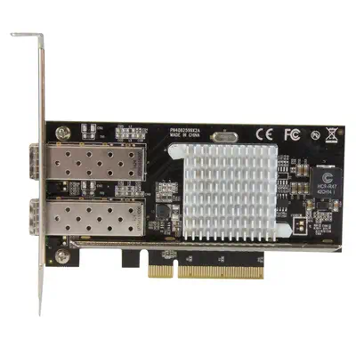 Carte réseau PCI Express à  2 ports fibre optique 10 Gigabit Ethernet avec SFP+ ouvert et chipset Int_2