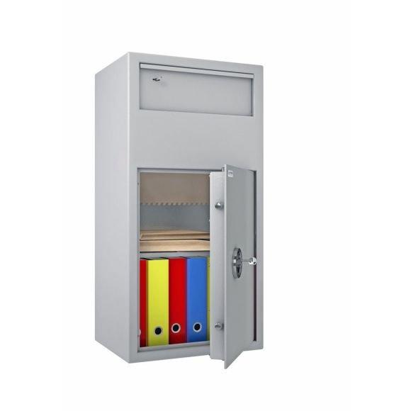 Coffre fort homologué Classe S1 -  A2P et Serrure électronique classe 2 VDS - HARTMANN SR801 - 111 litres - Serrure à clé_2