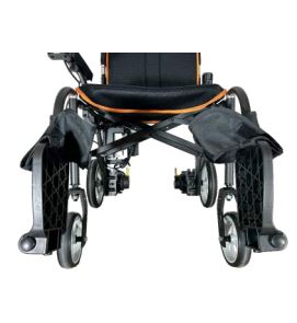 Fauteuil électrique en aluminium vraiment léger avec dossier rabattable et accoudoirs relevables - LITE_2