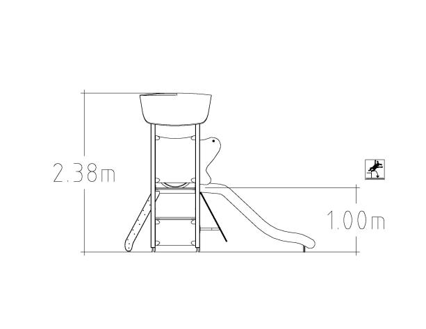 Structure multi-jeux 3 à 5 ans - Unimini Kyri - 8046974 - Hags_2