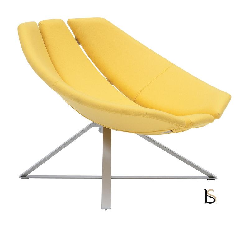 Fauteuil Radar - Softline - Felt Jaune 579_2