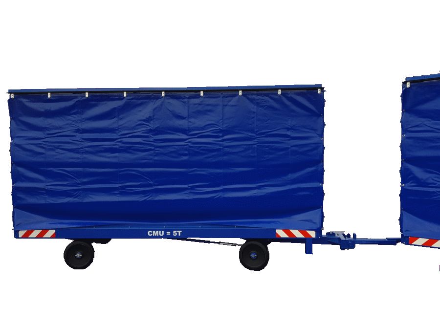 Remorque industrielle monotrace avec bâchage - geco - cmu jusqu'à 10 tonnes_2