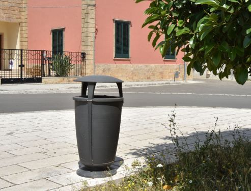 Poubelles publiques 2277 001 - Idesia - Neri - 75 L - Aluminium et Acier_2