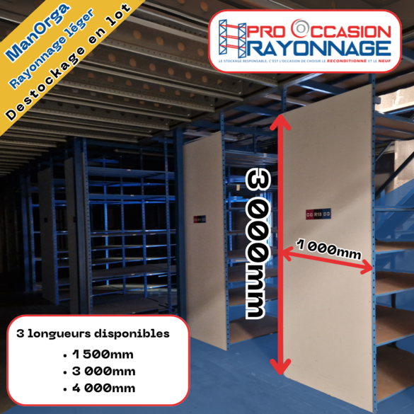 Rayonnage léger - 63 m -  ManOrga Flip_2