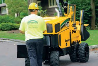 Dessoucheuse SC552 avec quatre roues motrices pour une meilleure traction