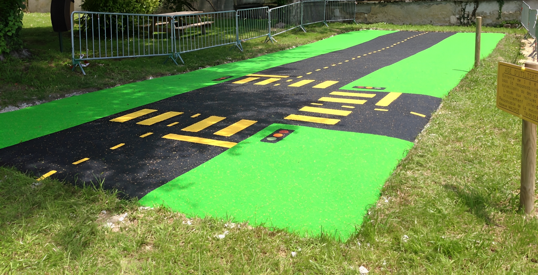 Sol amortissant pour aires de jeux et équipements sportifs - 24 couleurs et motifs sur mesure_2