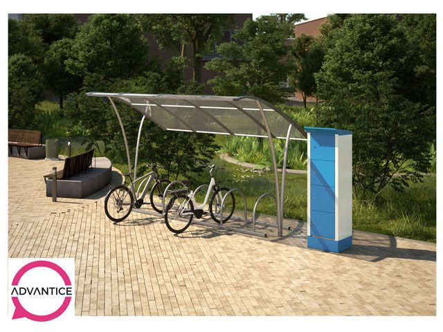 Armoire de recharge extérieure pour batteries de vélos électriques - 4 casiers certifiés IP44 - Dimensions 600x500x2095 mm_2