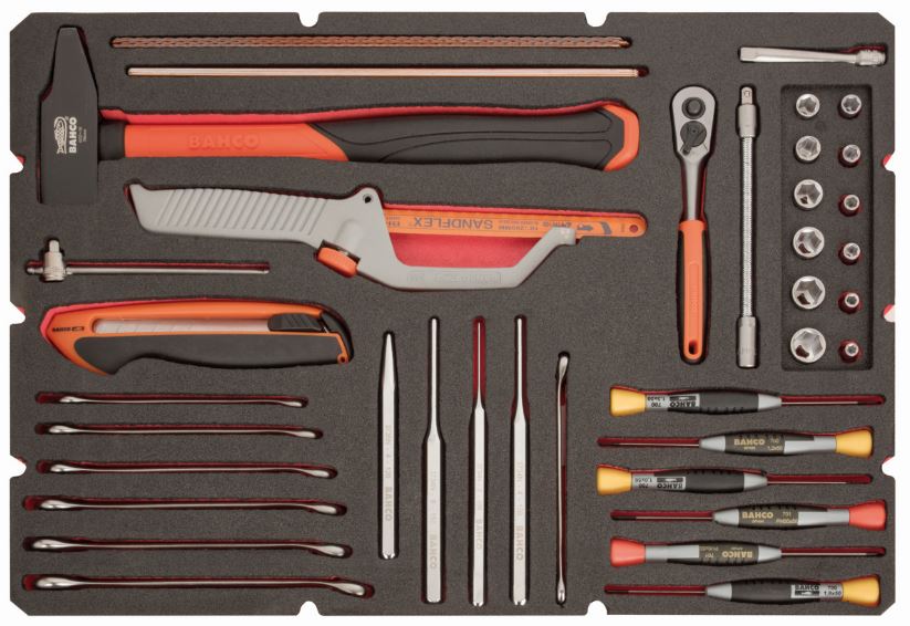 Caisse à outils Aluminium - 145 pcs - 4750ALC01FF1 avec boîtier robuste et outils variés_2