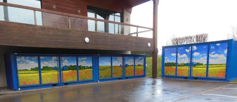 Conteneur de stockage en acier profilé entièrement soudé de 3 mm - recyclerie jouets, articles de sport et loisirs - portes standard ou latérales_2