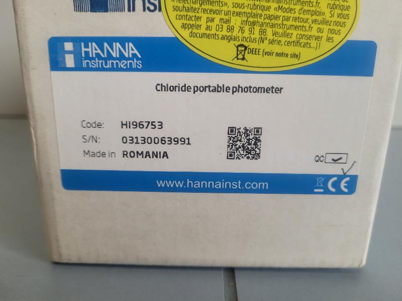 Photomètre portable à chlorure HANNA HI96753_2