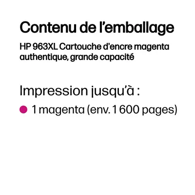 963XL Cartouche d'encre magenta authentique, grande capacité_2