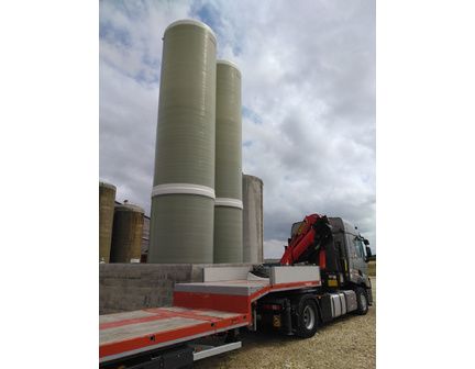 Cuve à engrais liquide triple et Grand Luxe - 70 à 100m3 - verticale en fibres longues_2