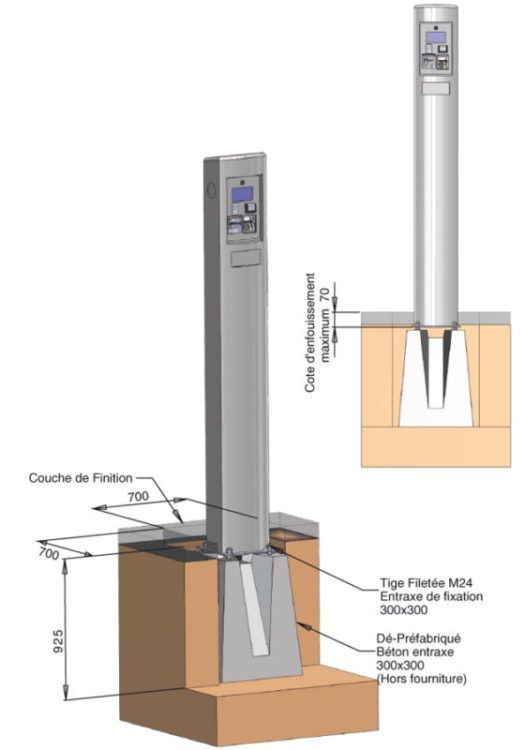 Tg 1029 a - borne de paiement parking - urbaflux - alimentation électrique 230v_2