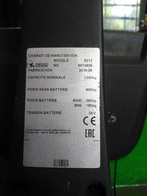 Gerbeur électrique CESAB S212 3141 - disponible en occasion et en location de courte à longue durée_2