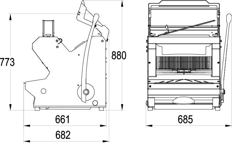 Jac - trancheuse de table à levier progressif pico_2