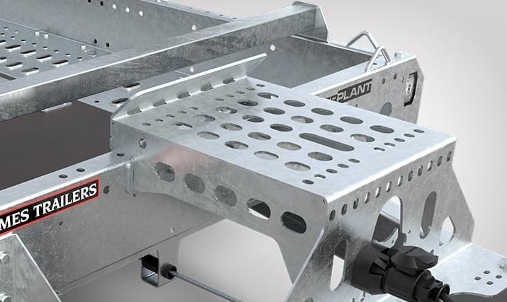 Remorque porte-engins - 3,70 x 1,70m - 3500 kg - brian james digger plant_2