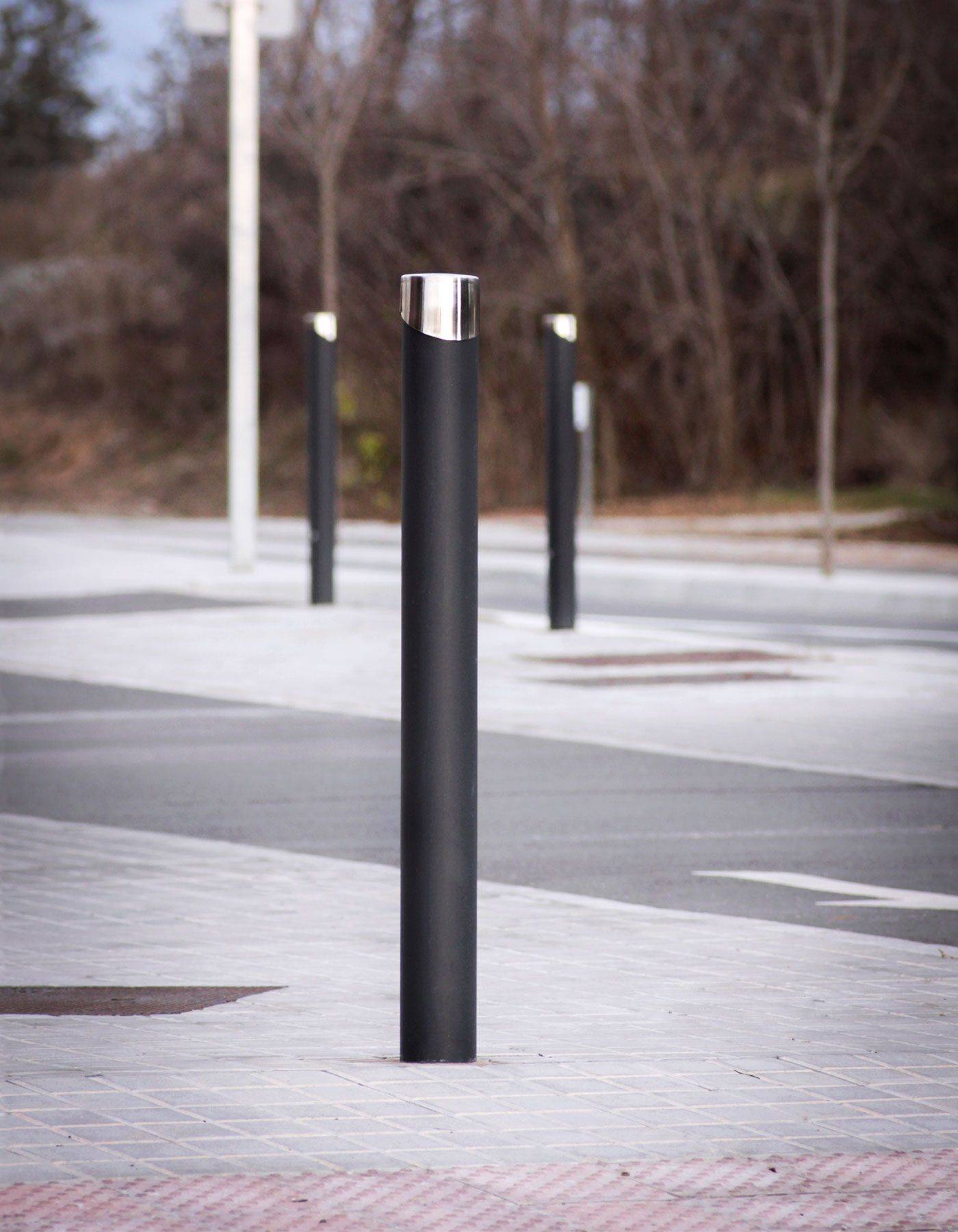 Borne Dalia - h314 - acier avec traitement Ferrus et enjoliveur inox_2