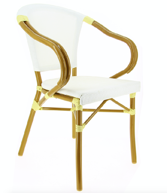 Ligne chr- fauteuil en aluminium aspect bambou biarritz_2