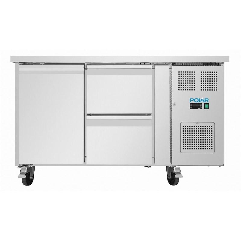 Table réfrigérée positive série U 1 porte 2 tiroirs UA108 Polar_2