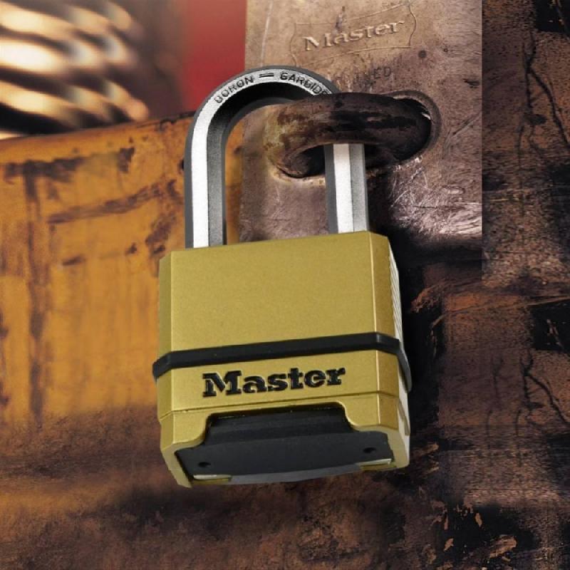 Cadenas à combinaison MASTER LOCK Excell® - Corps zinc 51mm, anse alliage bore 9mm, extérieur_2