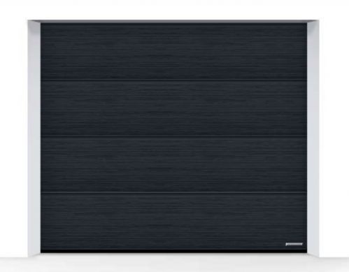 Double porte de garage sectionnelle RenoMatic - anti-effraction, rainure L, surface Slategrain, motorisation incluse_2