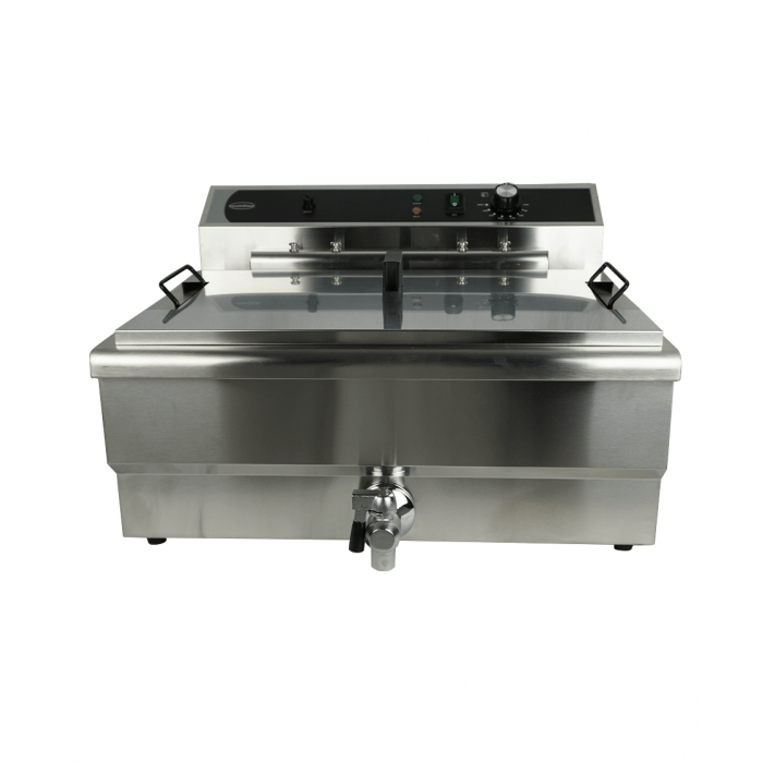 Friteuse posable électrique 25l - avec robinet de vidange 7518.0210 COMBISTEEL_2