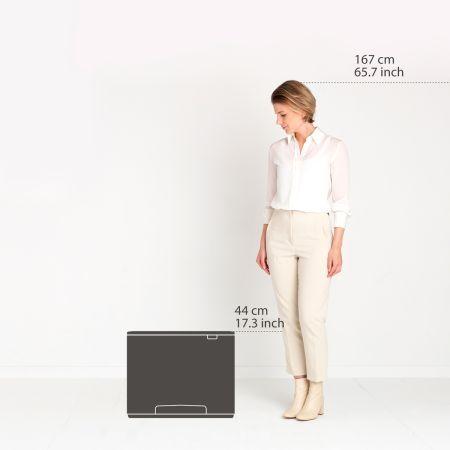 Poubelle à pédale Brabantia Bo -11 + 23 litres - Platinum UGS121203_2