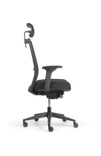 Siège ergonomique de bureau Giant - soutien lombaire réglable, têtière et accoudoirs 3D_2