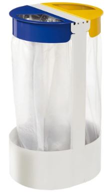 Support sac sur pied - 2 x 75L et 3×45 L corps blanc - Citwin intérieur essentiel_2