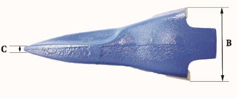 Dents de godet Fastkey FK7 PE - 6.80kg, dimensions précises et robustesse_2