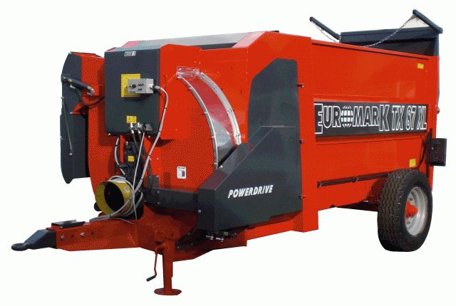 Pailleuses agricoles compactes TX47 / 57 / 67 / 87 / 107XL - EUROMARK - Capacité utile de 3.8m³ à 9.66m³ avec options POWERDRIVE et S.D.E._2