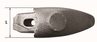 Dents de godet Fastkey FK9 1045 - 22kg - Dimensions 45x26x247x132mm - Épaisseur 45mm_2