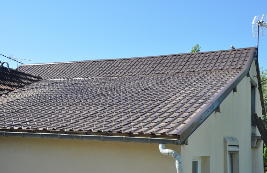 Panneau sandwich imitation tuile plate - mousse polyuréthane - isolation thermique performante - épaisseurs 40 à 120 mm_2