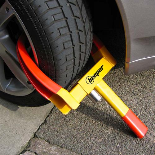 BEEPER - Sabot antivol de roue HL01 - Acier renforcé pour véhicules jusqu'à 265 mm de largeur_2